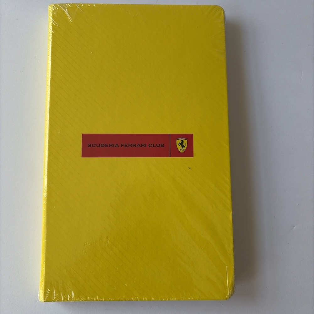 Scuderia Ferrari Club Notebook Yellow Made in Italy New‎ Sealed Official Merch